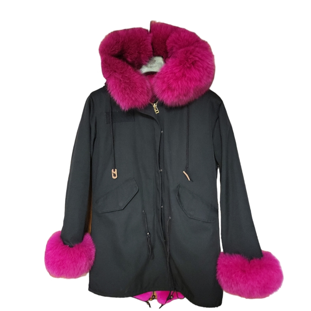 Mr and Ms Italy fur coat.